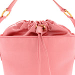 Satin Raso Bucket Bag Pink