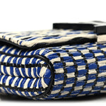 Calfskin Epi Smock Louise MM Chain Clutch Blue White Black