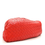 Nappa Maxi Intrecciato The Pouch Oversized Clutch Bright Red
