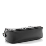 Calfskin Matelasse Small GG Marmont Chain Shoulder Bag Black