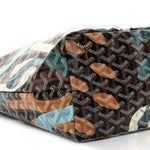 Goyardine Saint Louis Lettres Camouflage PM Black Blue