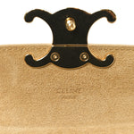Suede Shearling Triomphe Mini Chain Claude Natural