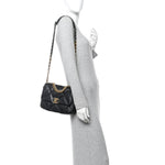 Lambskin Quilted Medium Chanel 19 Flap Black