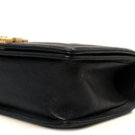 Caviar Quilted Medium Boy Flap Navy