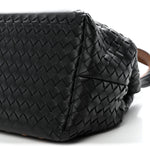 Nappa Intrecciato Perforated Small Cesta Tote Black Multicolor