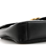 Calfskin Matelasse Medium GG Marmont Shoulder Bag Black