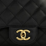 Caviar Quilted Jumbo Single Flap Black