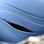 Denim BB Monogram Hourglass Chain Bag Blue