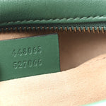 Calfskin Matelasse Small GG Marmont Chain Shoulder Bag Emerald Green