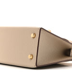 Chevre Mysore Horseshoe Mini Kelly Sellier 20 Gris Tourterelle Rose Mexico
