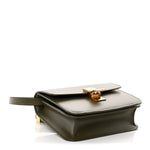 Box Calfskin Teen Classic Box Flap Bag Dark Olive