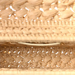 Raffia Effect Claude Chain Shoulder Bag Natural