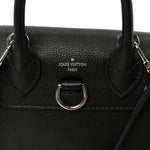 Calfskin Lockme Mini Backpack Black