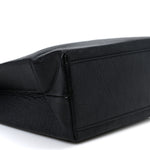 Calfskin Logo XXS Shopping Tote Black