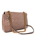 Calfskin Matelasse Medium GG Marmont Shoulder Bag Porcelain Rose