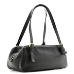 Lambskin Tag Bowling Bag Black