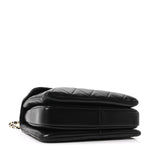 Lambskin Quilted Small Trendy CC Dual Handle Flap Bag Black