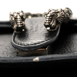 Pebbled Calfskin Small Dionysus Shoulder Bag Black