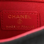 Jersey Quilted Micro Mini Flap Black