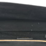 Grain De Poudre Matelasse Chevron Large Monogram Satchel Black