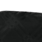 Nylon Jacquard Check Belt Bag Black