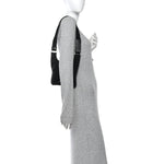Nylon Mini Flat Messenger Bag Black