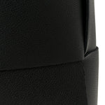 Grained Calfskin Intrecciato Small Arco Tote Black