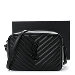 Calfskin Matelasse Monogram Monochrome Lou Camera Bag Black