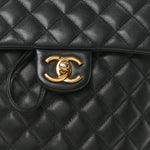 Lambskin Quilted Small Urban Spirit Backpack Black
