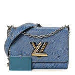 Epi Twist Shoulder Bag MM Denim Light