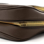Grained Calfskin Medium Jennifer Crossbody Bag Brown