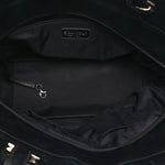 Coated Canvas Quilted Large Paris Biarritz Tote Black