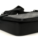 Calfskin Monogram Shadow Trio Messenger Black