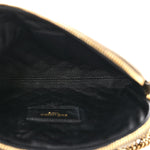 Lambskin Quilted Gaby Zipped Pouch