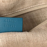 Soft Microguccissima Dome Satchel Deep Cobalt
