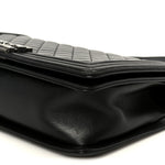 Calfskin Quilted Medium Boy Flap Black