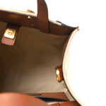 Canvas Calfskin Small Vlogo Signature Handbag Beige Selleria