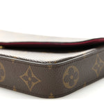 Monogram Pochette Felicie Chain Wallet Fuchsia