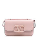 Grainy Calfskin VSling Belt Bag Rose Quartz