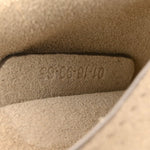 Suede Calfskin Small Faye Shoulder Bag Motty Grey