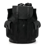 Taurillon Monogram Christopher MM Backpack Black