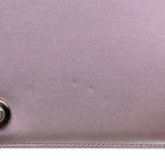Iridescent Lambskin Chevron Quilted Medium Boy Flap Purple