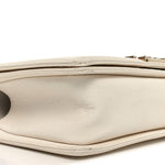 Caviar Quilted Medium Boy Flap White