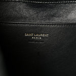 Grained Lambskin Cassandre Envelope Pouch Black