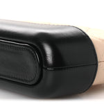 Aged Calfskin Quilted Small Gabrielle Clutch With Chain Beige Black