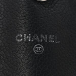 Lambskin Half Moon Wallet On Chain WOC Black