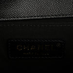 Caviar Quilted Medium Boy Flap Black