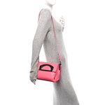 Grained Calfskin Passage Messenger Pink