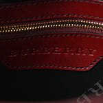 Lambskin Whipstitch Medium Tote Burgundy