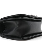 Caviar Quilted Small Boy Flap Black